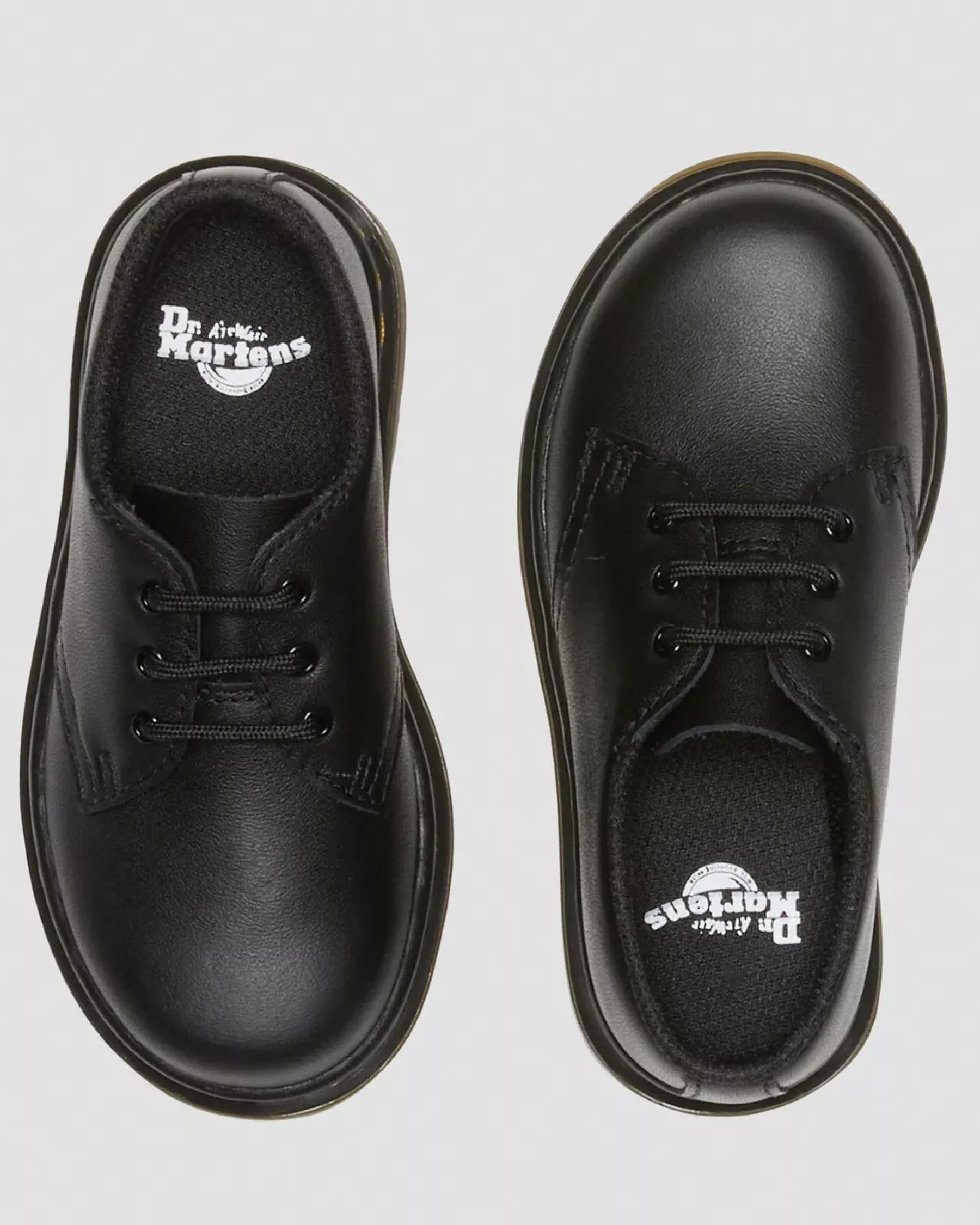 School Styles|Toddler / 2-4 Years>Dr. Martens Toddler 1461 Softy T Leather Oxford Shoes Black — Softy T