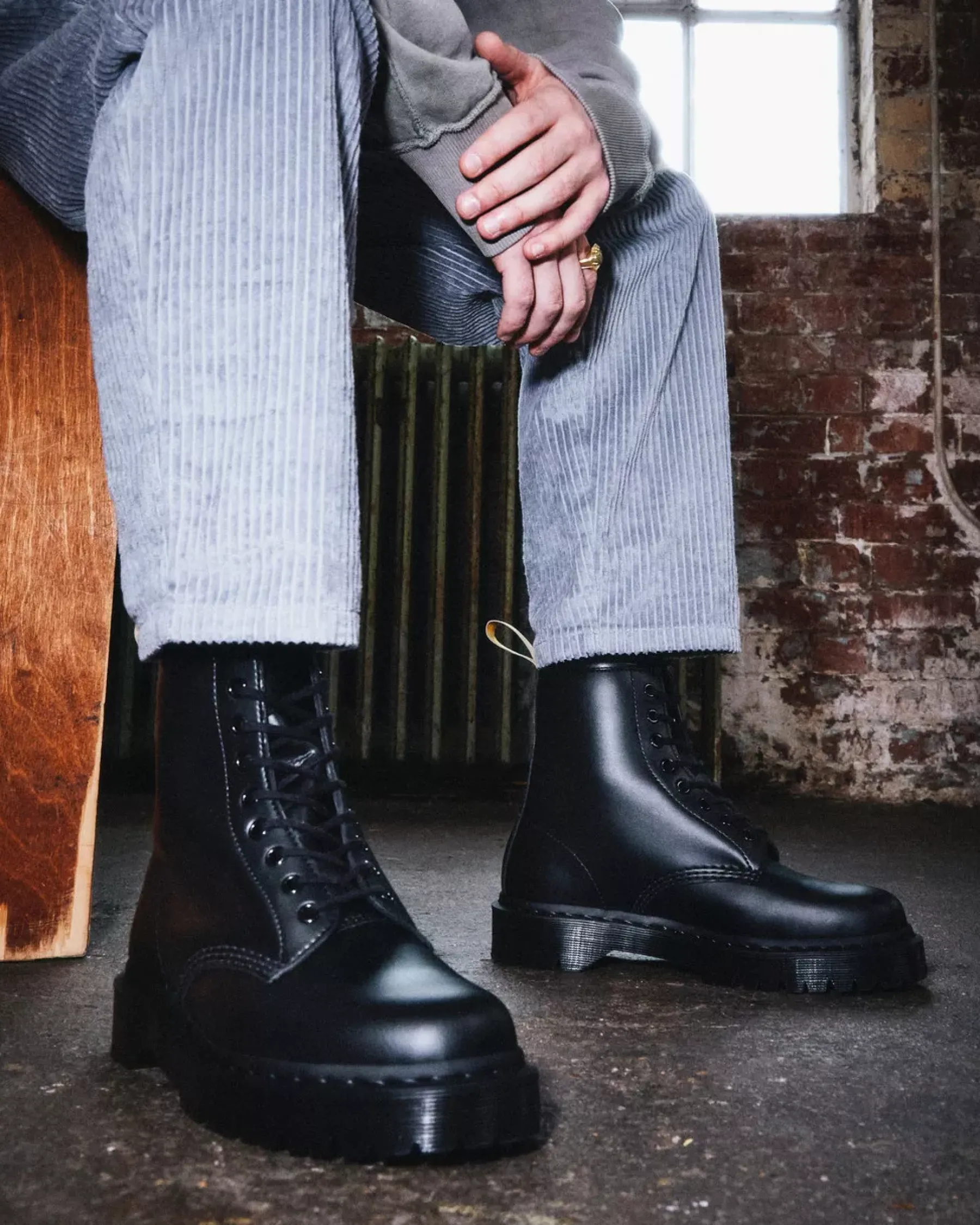 Vegan|Originals>Dr. Martens Vegan 1460 Bex Mono Lace Up Boots Black — Felix Rub Off