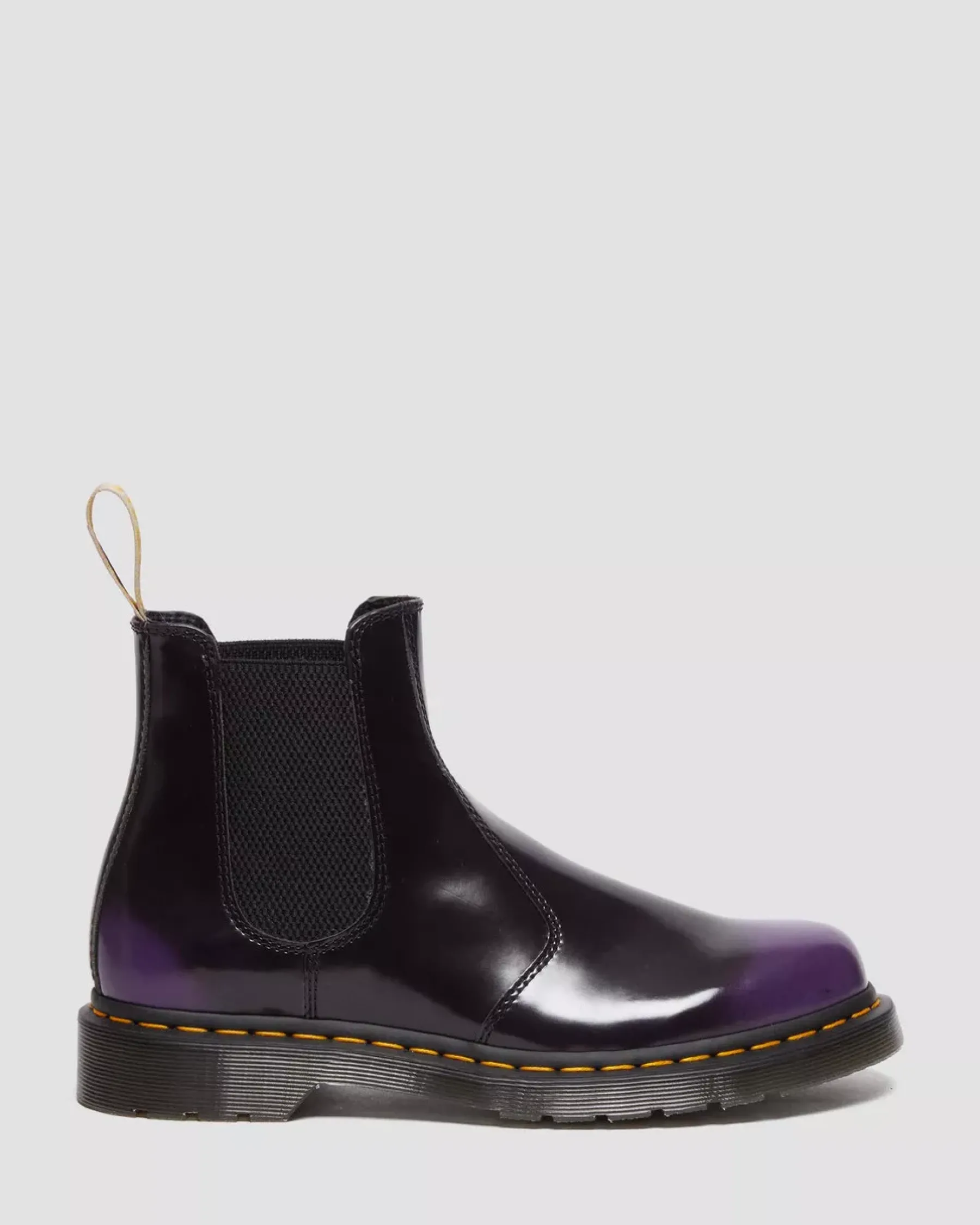 Sale|Vegan>Dr. Martens Vegan 2976 Chelsea Boots BLACK/RICH PURPLE — Oxford Rub Off