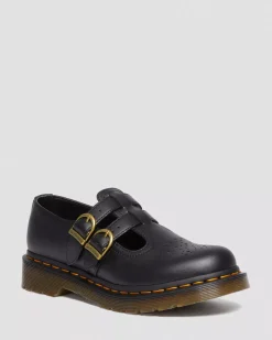 Originals|Vegan>Dr. Martens Vegan 8065 Felix Mary Jane Shoes Black — Felix Rub Off