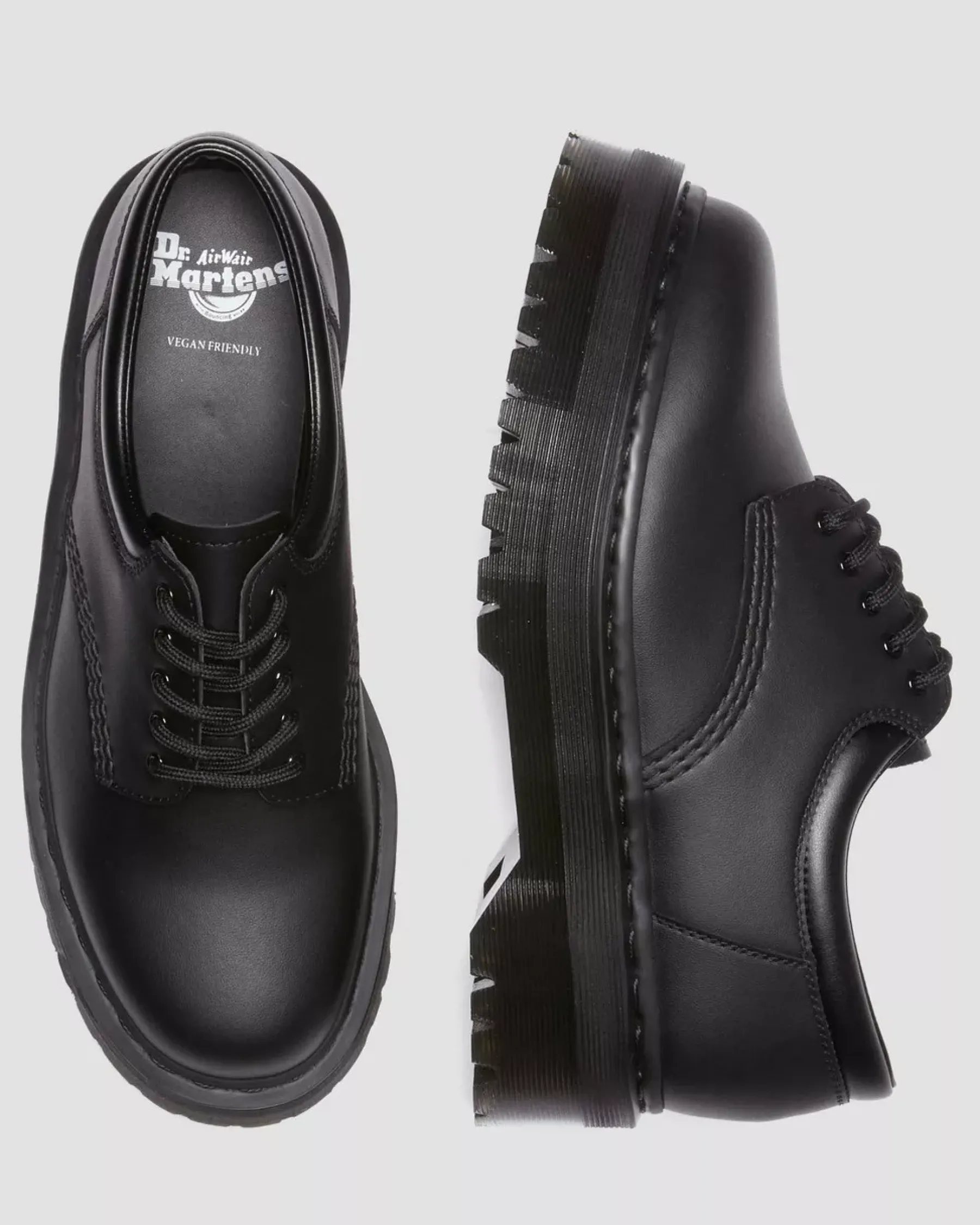 Vegan|Originals>Dr. Martens Vegan 8053 Felix Platform Casual Shoes Black — Felix Rub Off