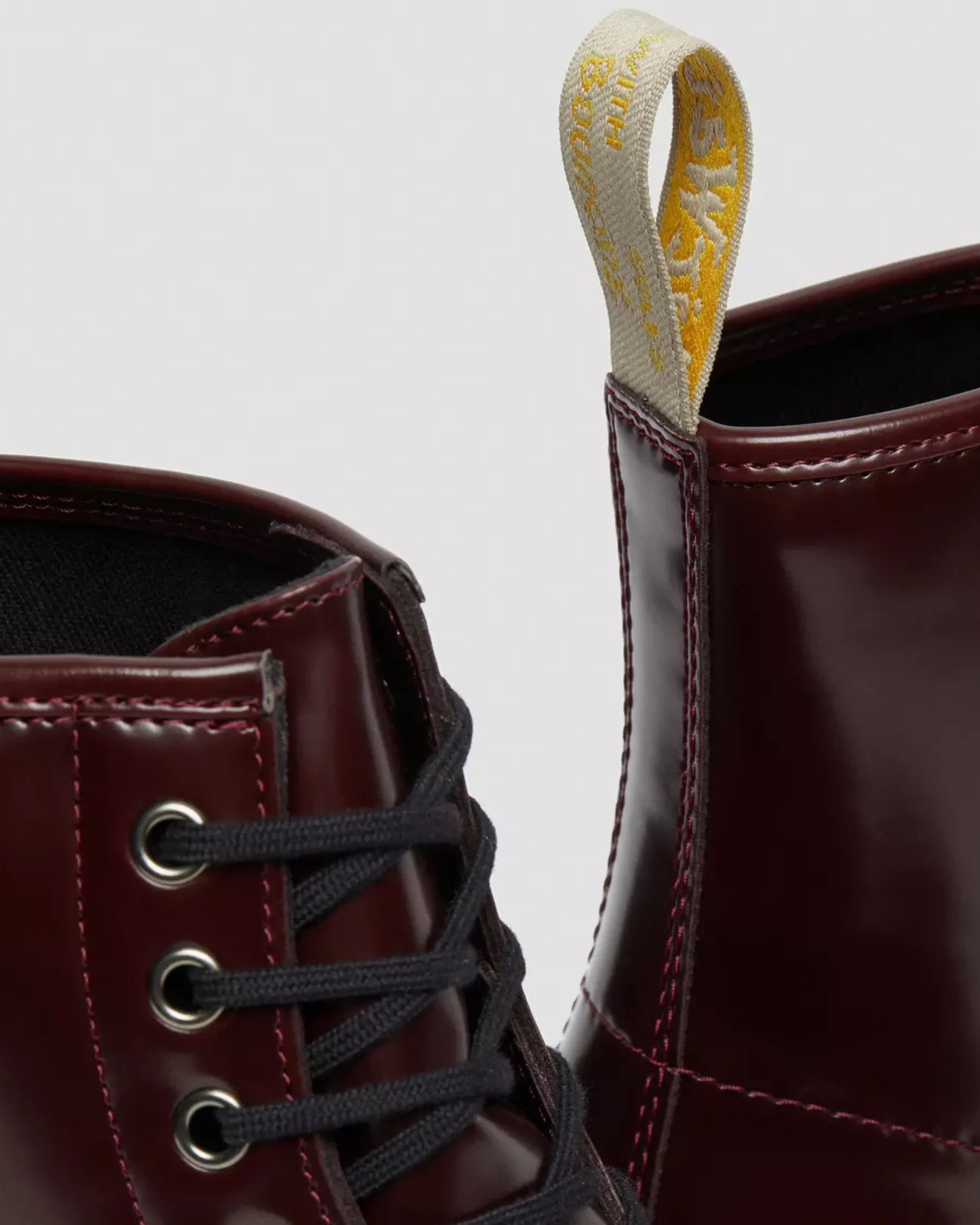 Vegan|Ankle Boots>Dr. Martens Vegan 1460 Lace Up Boots Cherry Red — Oxford Rub Off