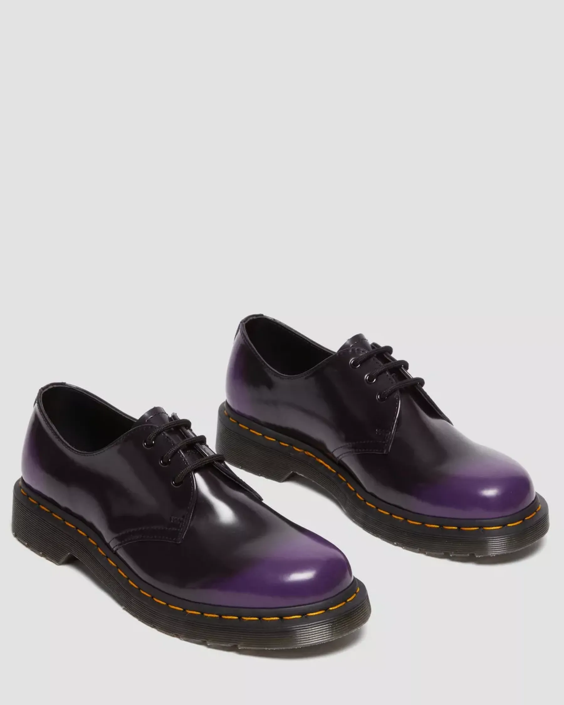 Sale|Vegan>Dr. Martens Vegan 1461 Oxford Shoes BLACK/RICH PURPLE — Oxford Rub Off