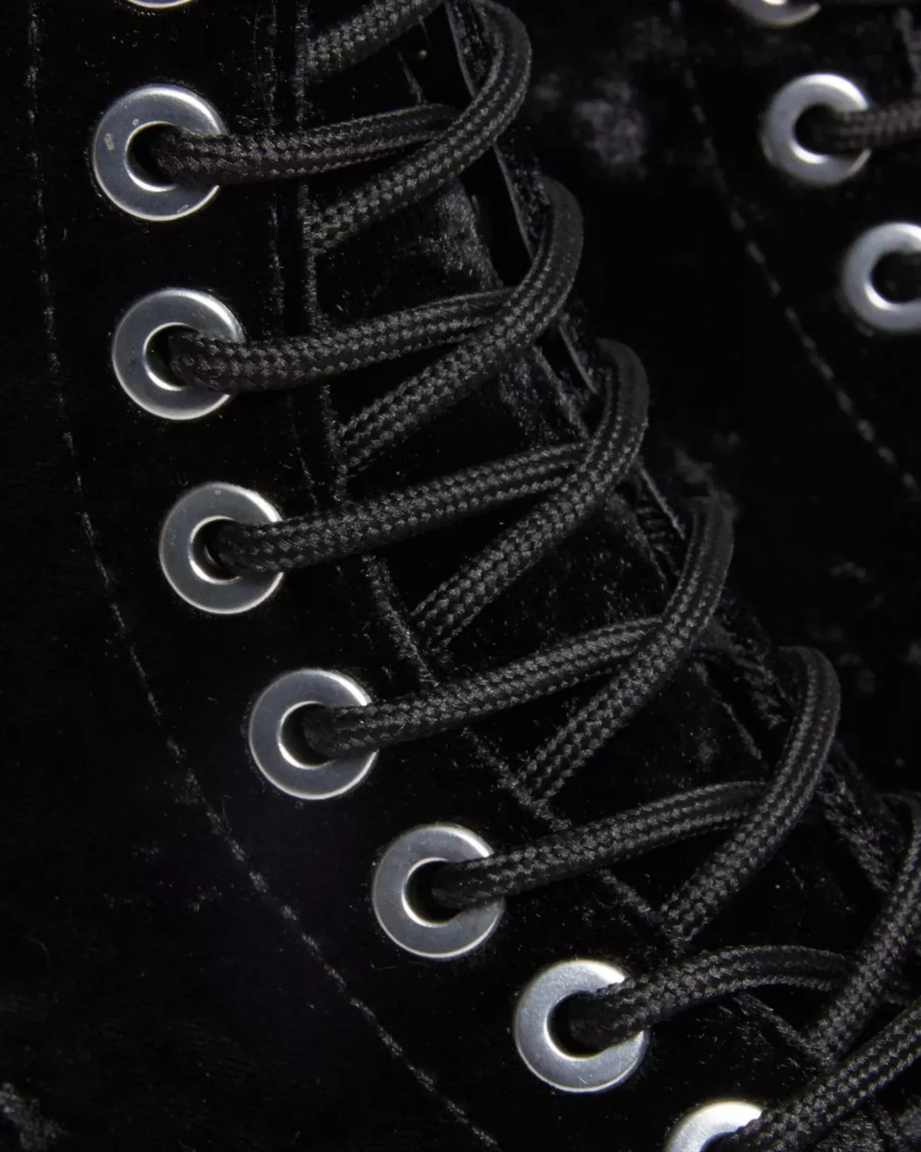 Sale|Originals>Dr. Martens Vegan 1460 Women's Crushed Velvet Lace Up Boots BLACK — Crushed Velvet