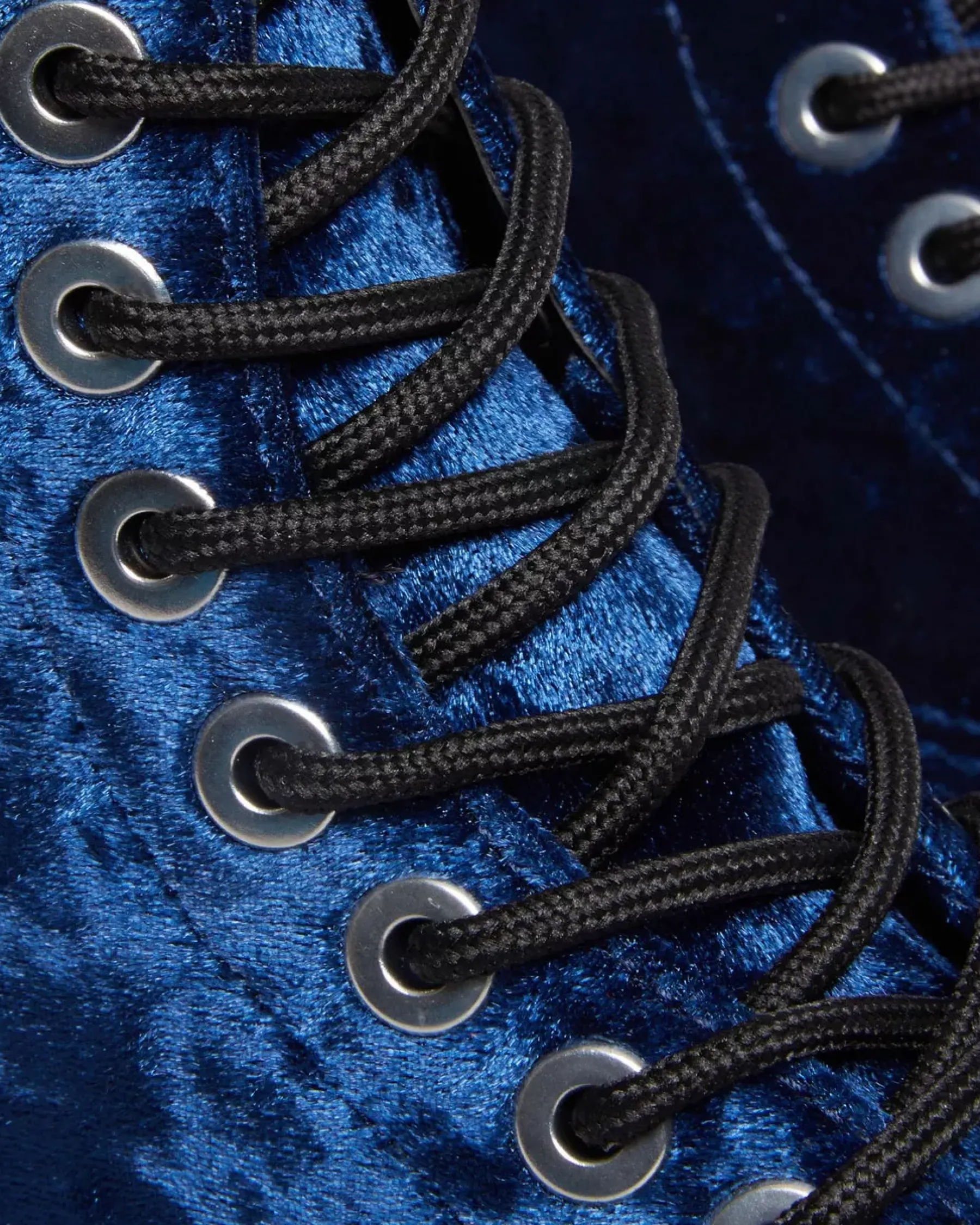 Sale|Originals>Dr. Martens Vegan 1460 Women's Crushed Velvet Lace Up Boots DEEP BLUE — Crushed Velvet