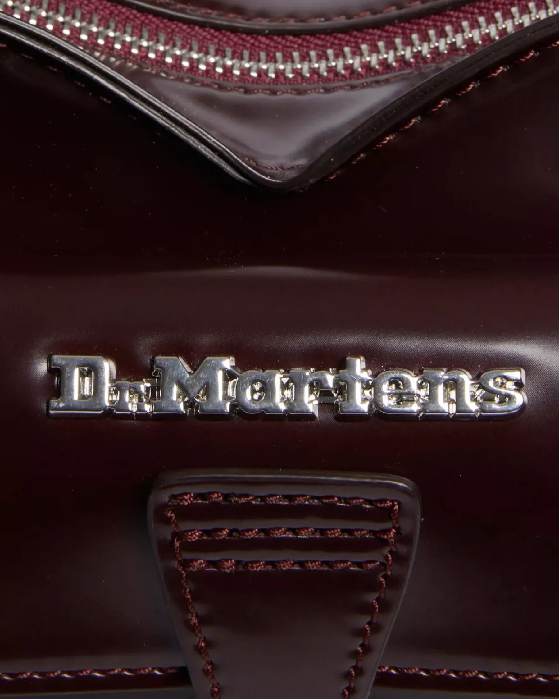 Vegan|Accessories>Dr. Martens Vegan Heart Shaped Backpack Cherry Red — Oxford Rub Off