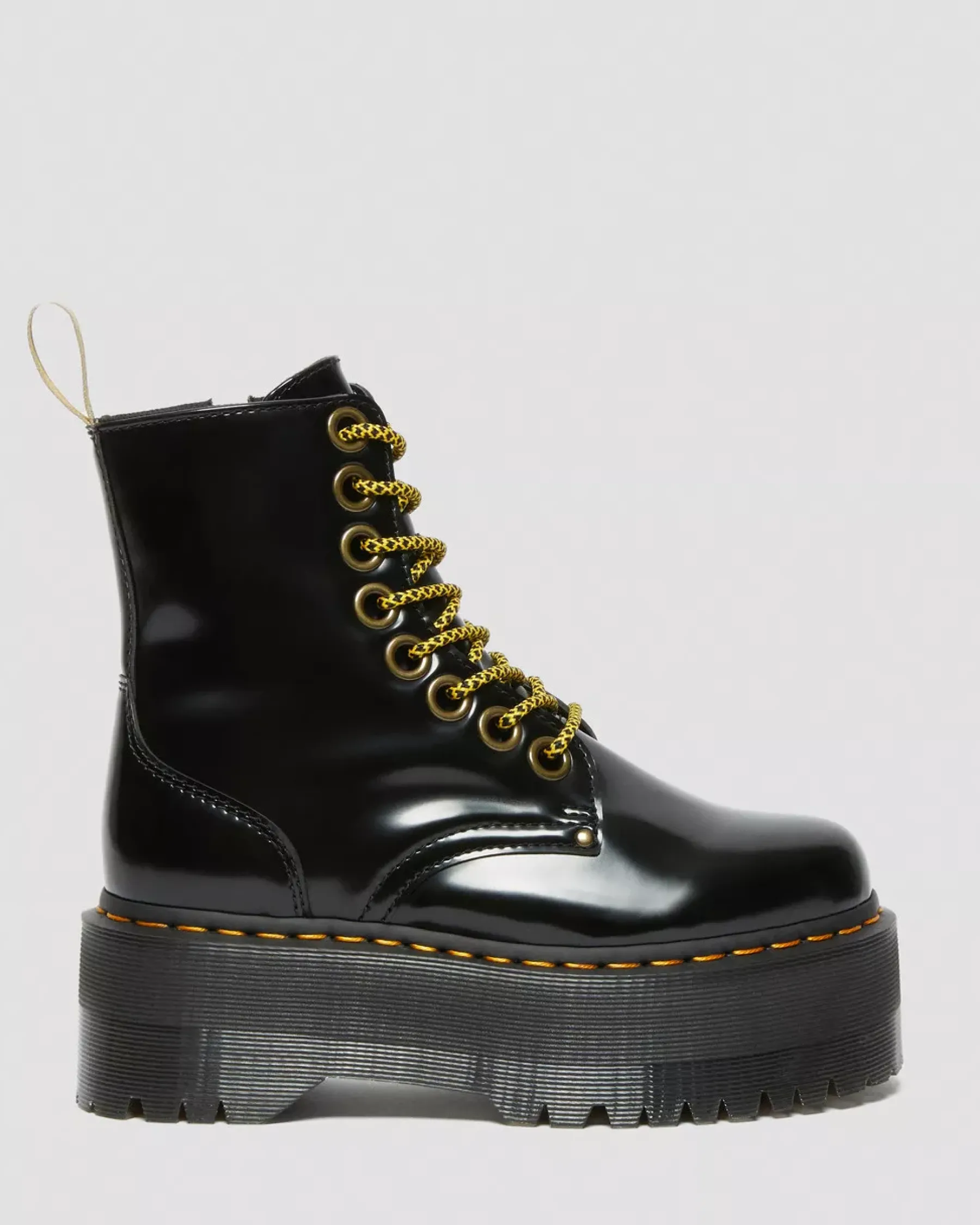 Platform Boots|Ankle Boots>Dr. Martens Vegan Jadon Boot Max Platforms Black — Oxford
