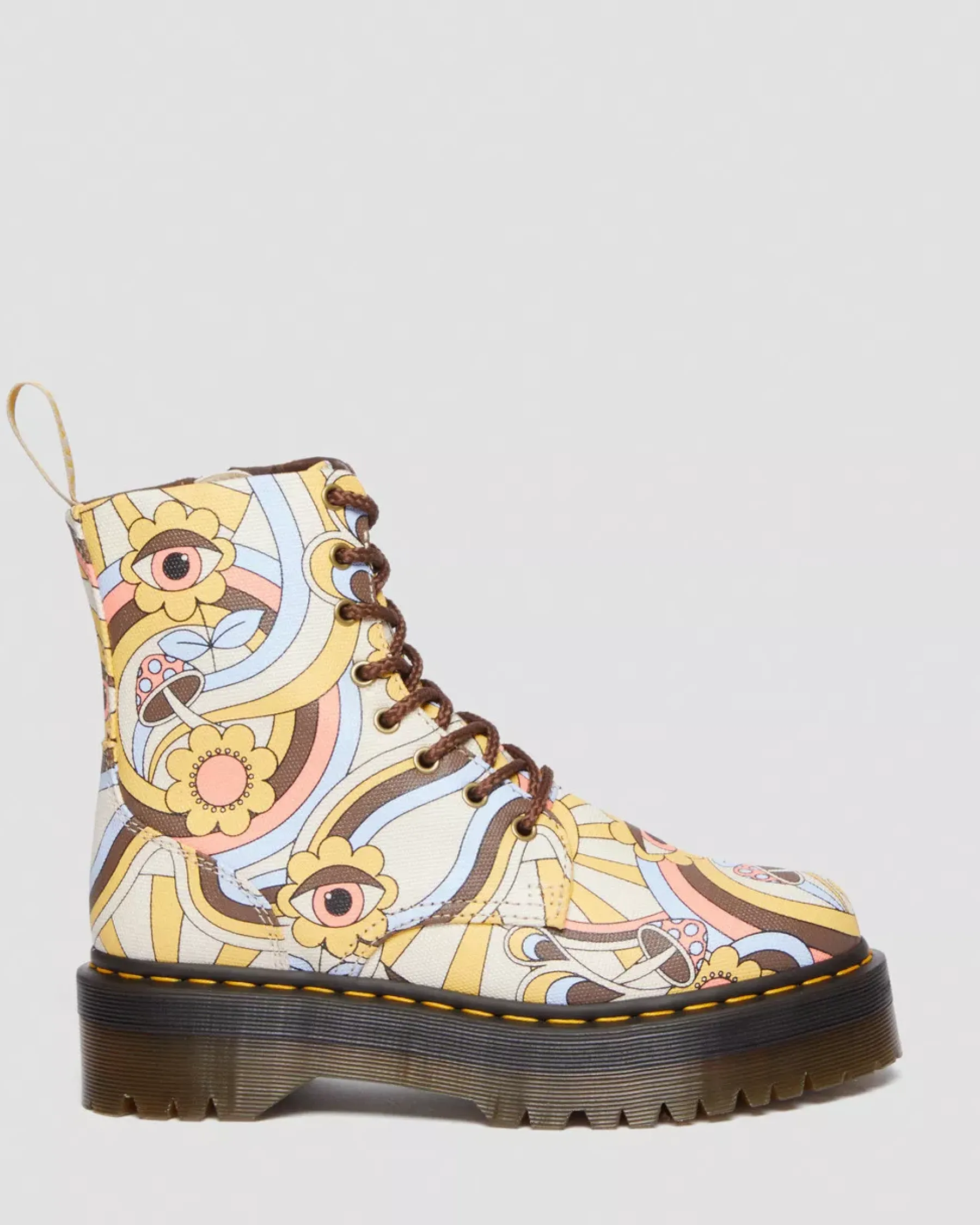 Sale|Sale>Dr. Martens Vegan Jadon Boot Retro Canvas Platforms Retro Ray — Canvas