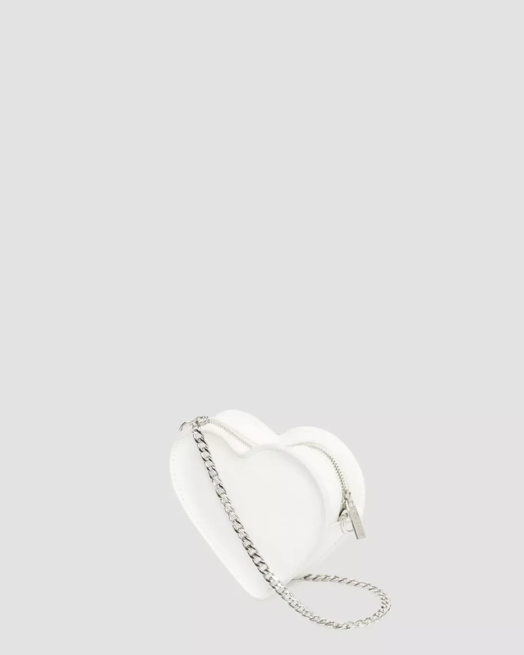Accessories|Bags>Dr. Martens Vegan Mini Heart Shaped Bag White — Kemble Pu