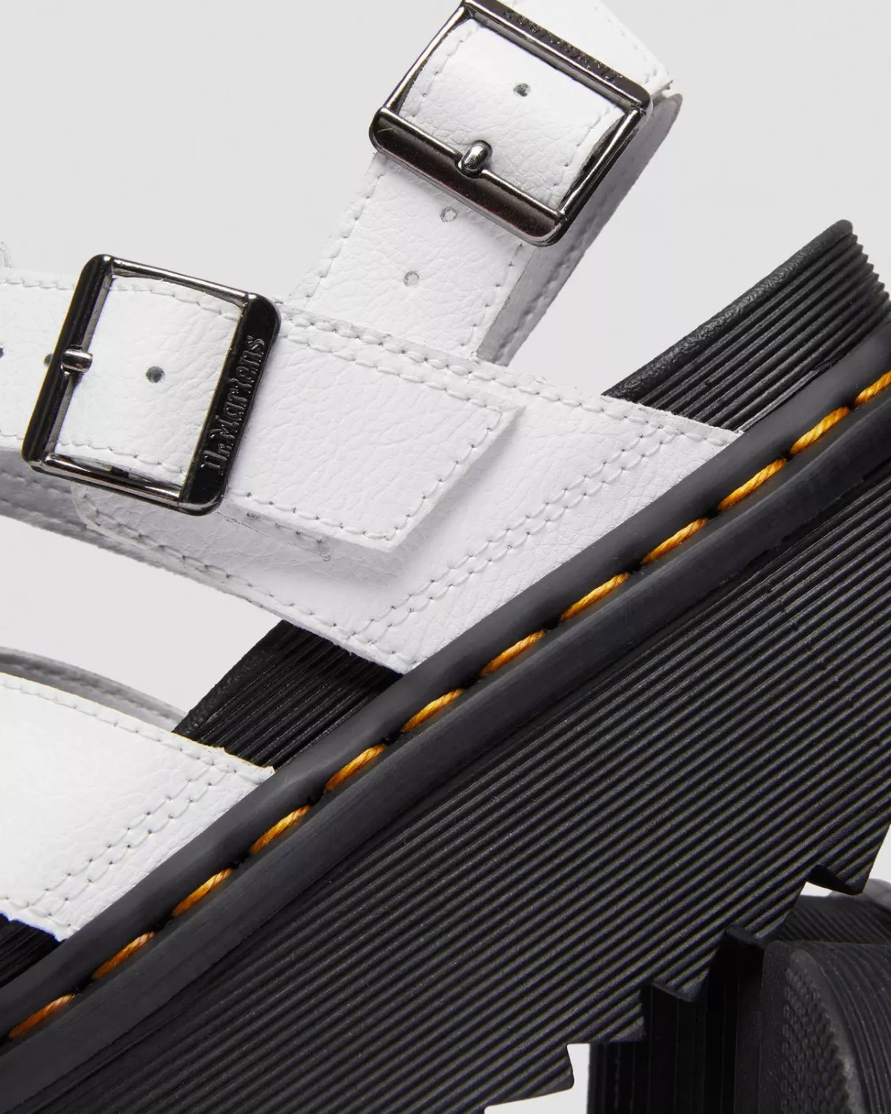 Platform Sandals|Strap Sandals>Dr. Martens Voss II Athena Leather Strap Platform Sandals White — Athena