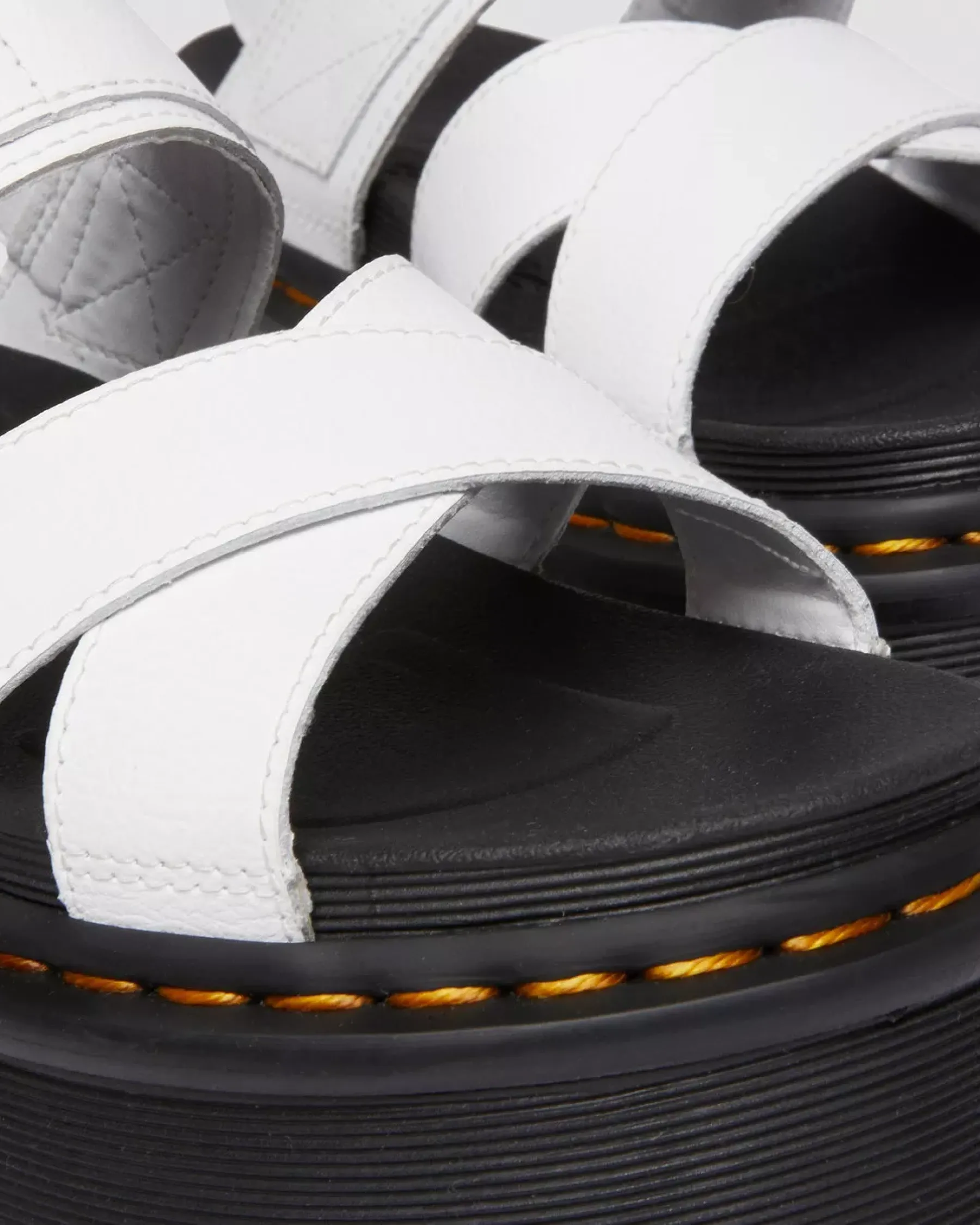 Platform Sandals|Strap Sandals>Dr. Martens Voss II Athena Leather Strap Platform Sandals White — Athena