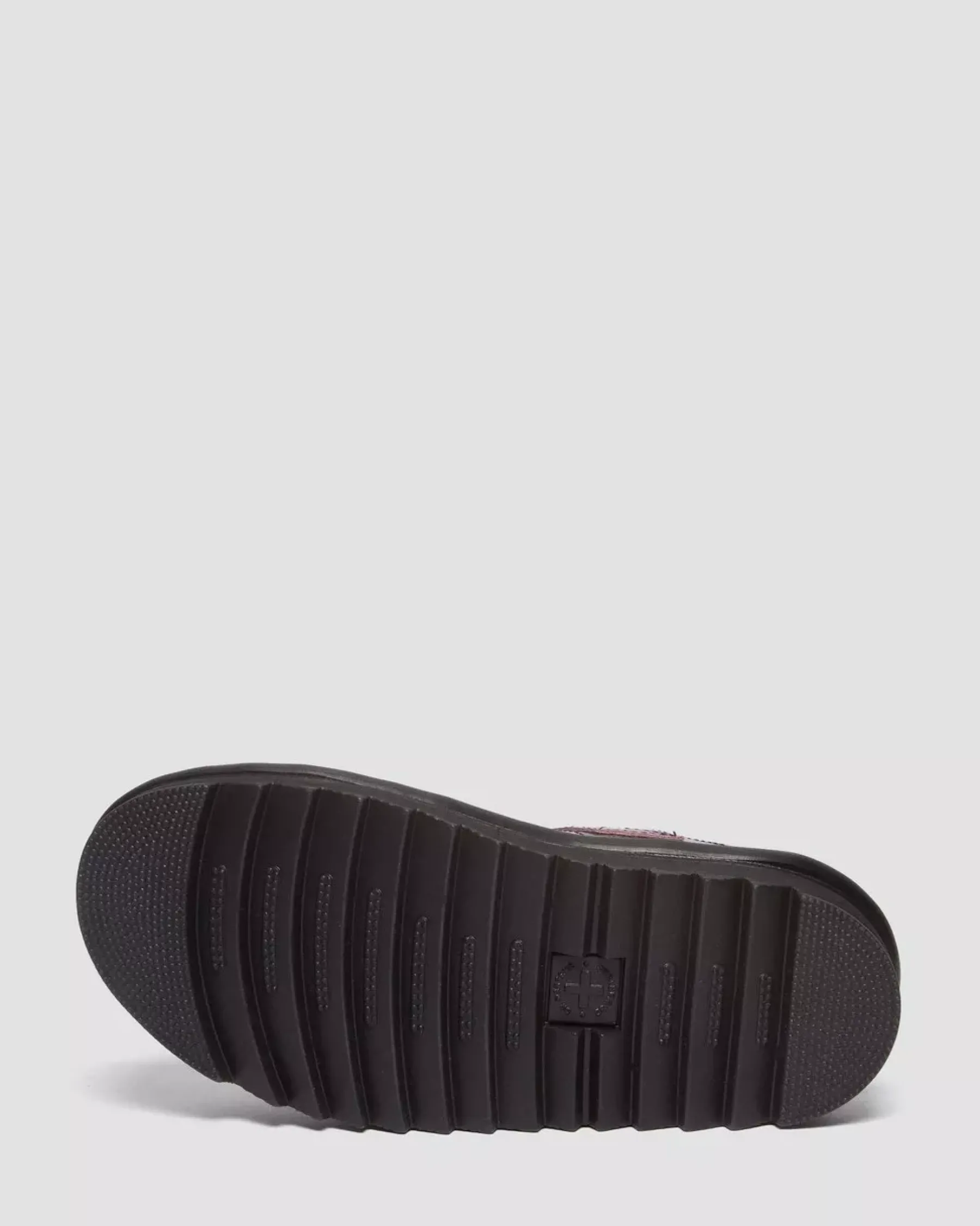 Platforms|Platform Sandals>Dr. Martens Voss II Distressed Leather Platform Sandals Black+Fondant Pink — Two Tone Rub Off