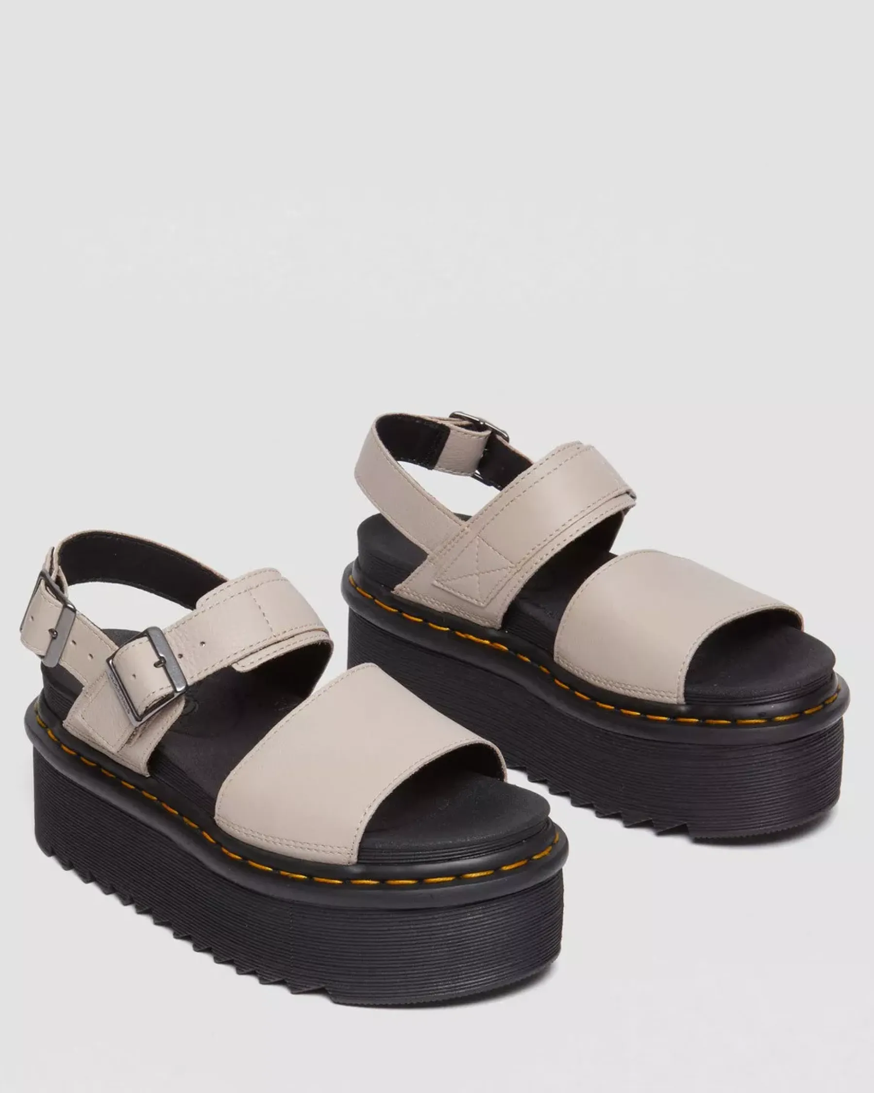 Platform Sandals|Strap Sandals>Dr. Martens Voss Leather Platform Sandals Pisa