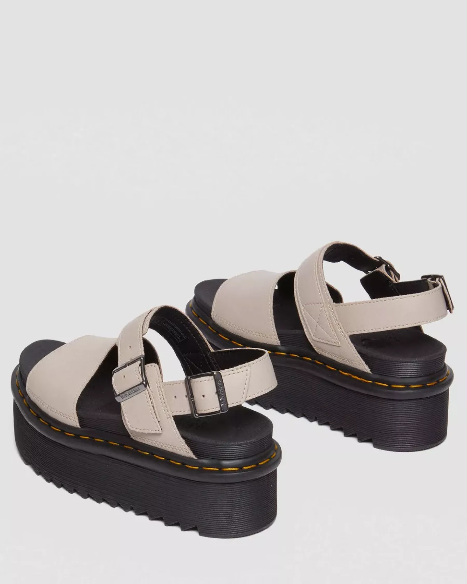 Platform Sandals|Strap Sandals>Dr. Martens Voss Leather Platform Sandals Pisa