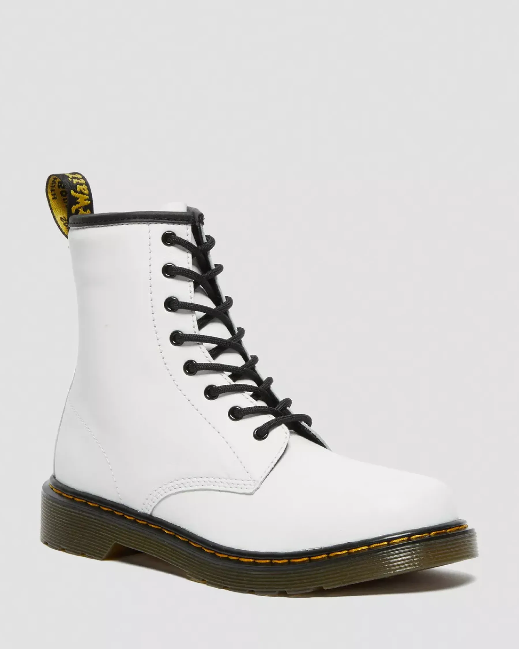 School Styles|Youth / 8-14 Years>Dr. Martens Youth 1460 Leather Lace Up Boots White — Romario