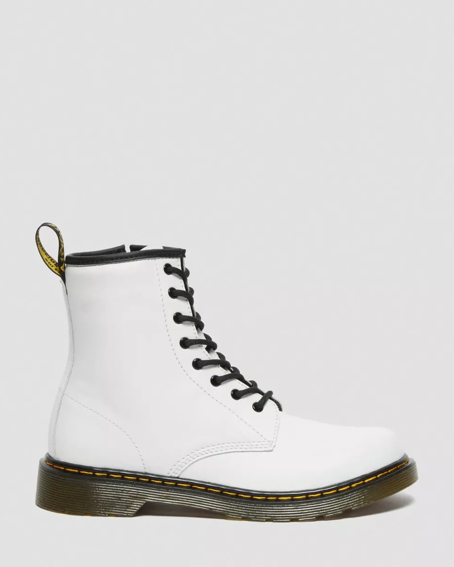 School Styles|Youth / 8-14 Years>Dr. Martens Youth 1460 Leather Lace Up Boots White — Romario
