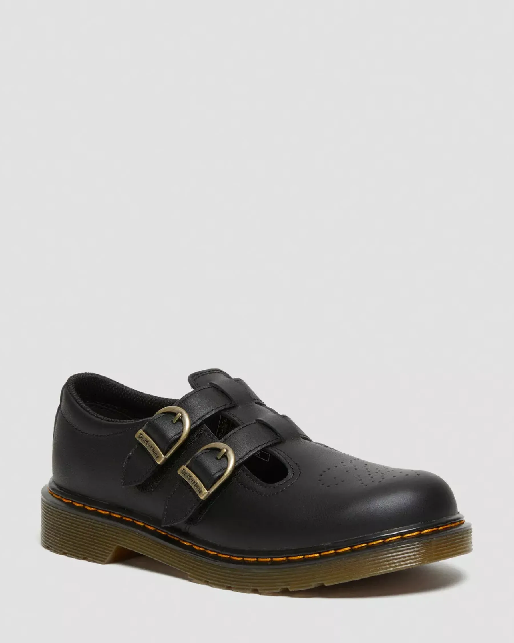 School Styles|Youth / 8-14 Years>Dr. Martens Youth 8065 Softy T Leather Mary Jane Shoes Black — Softy T