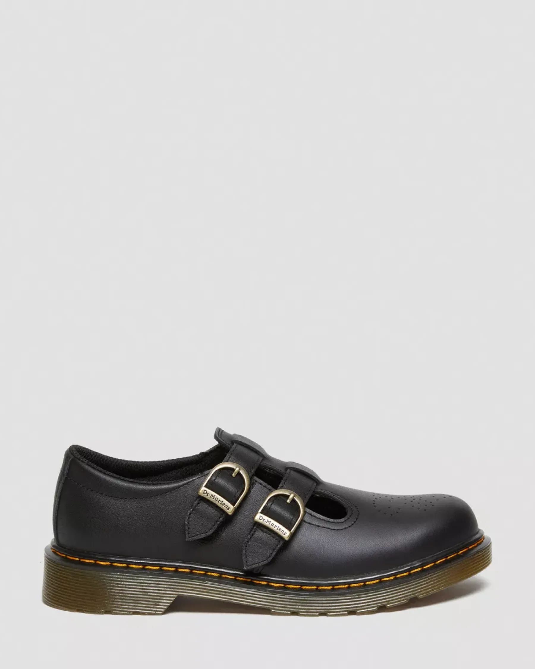 School Styles|Youth / 8-14 Years>Dr. Martens Youth 8065 Softy T Leather Mary Jane Shoes Black — Softy T