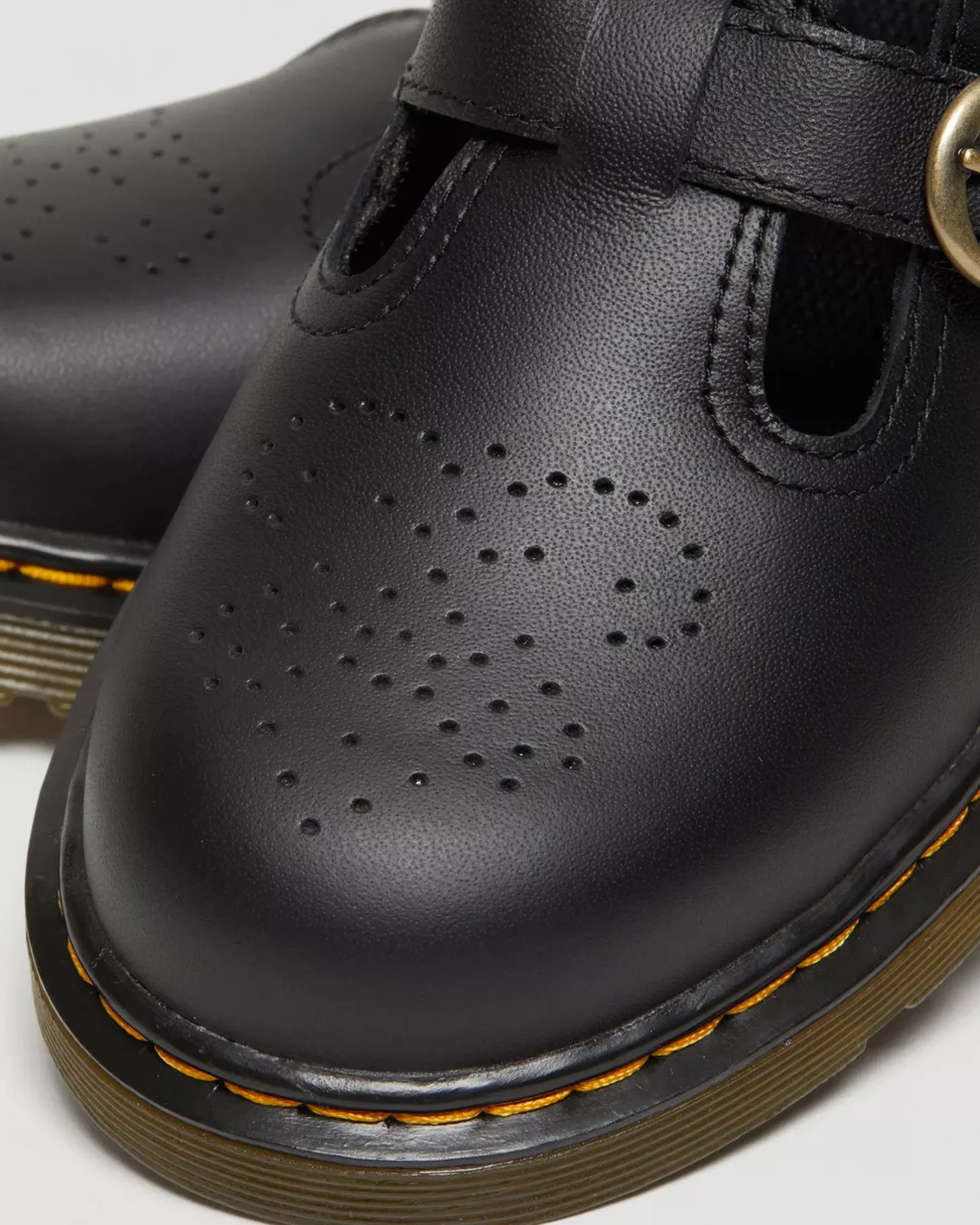 School Styles|Youth / 8-14 Years>Dr. Martens Youth 8065 Softy T Leather Mary Jane Shoes Black — Softy T