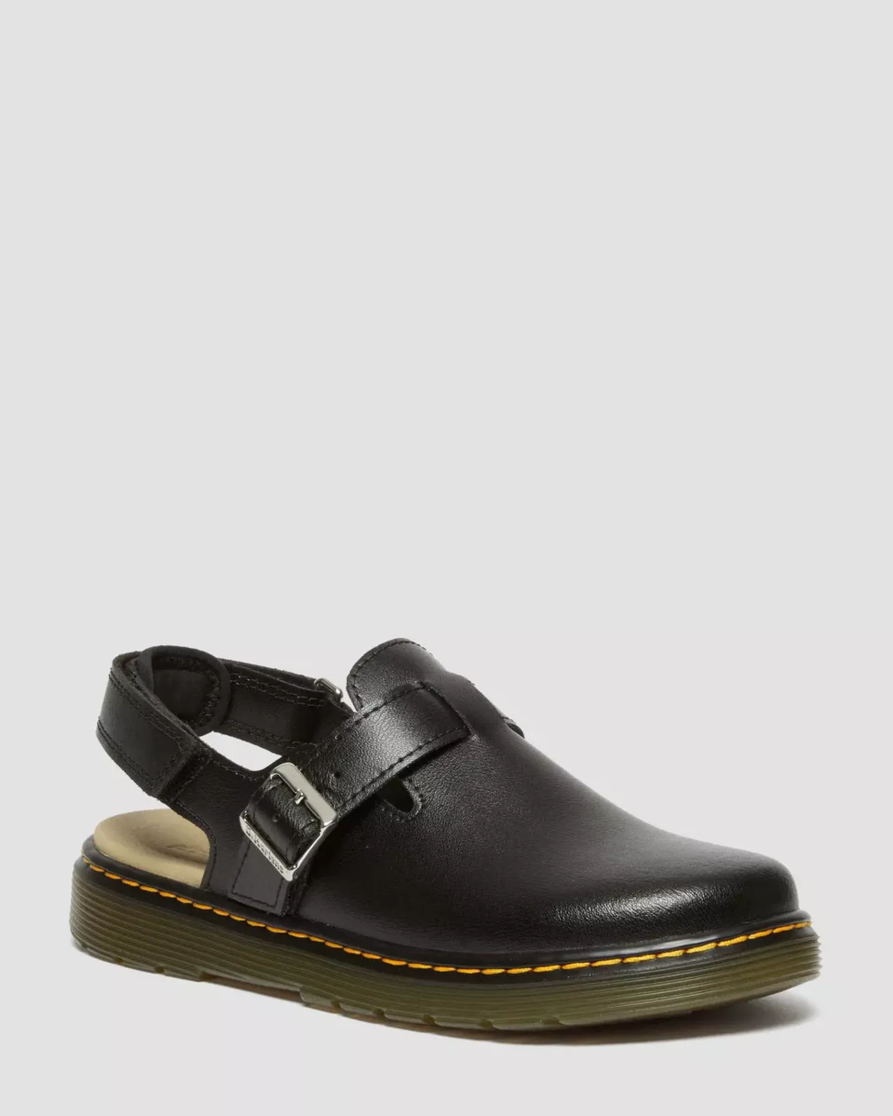 Glitter & Patent Boots|Youth / 8-14 Years>Dr. Martens Youth Jorgie Leather Slingback Mules Black — T Lamper