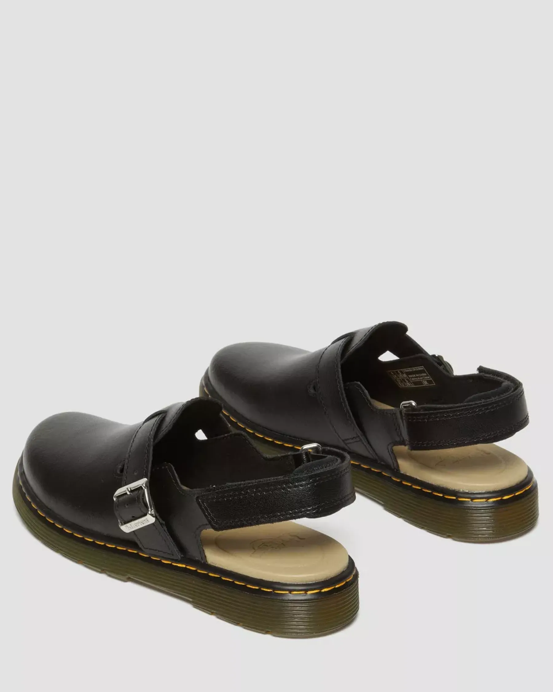 Glitter & Patent Boots|Youth / 8-14 Years>Dr. Martens Youth Jorgie Leather Slingback Mules Black — T Lamper
