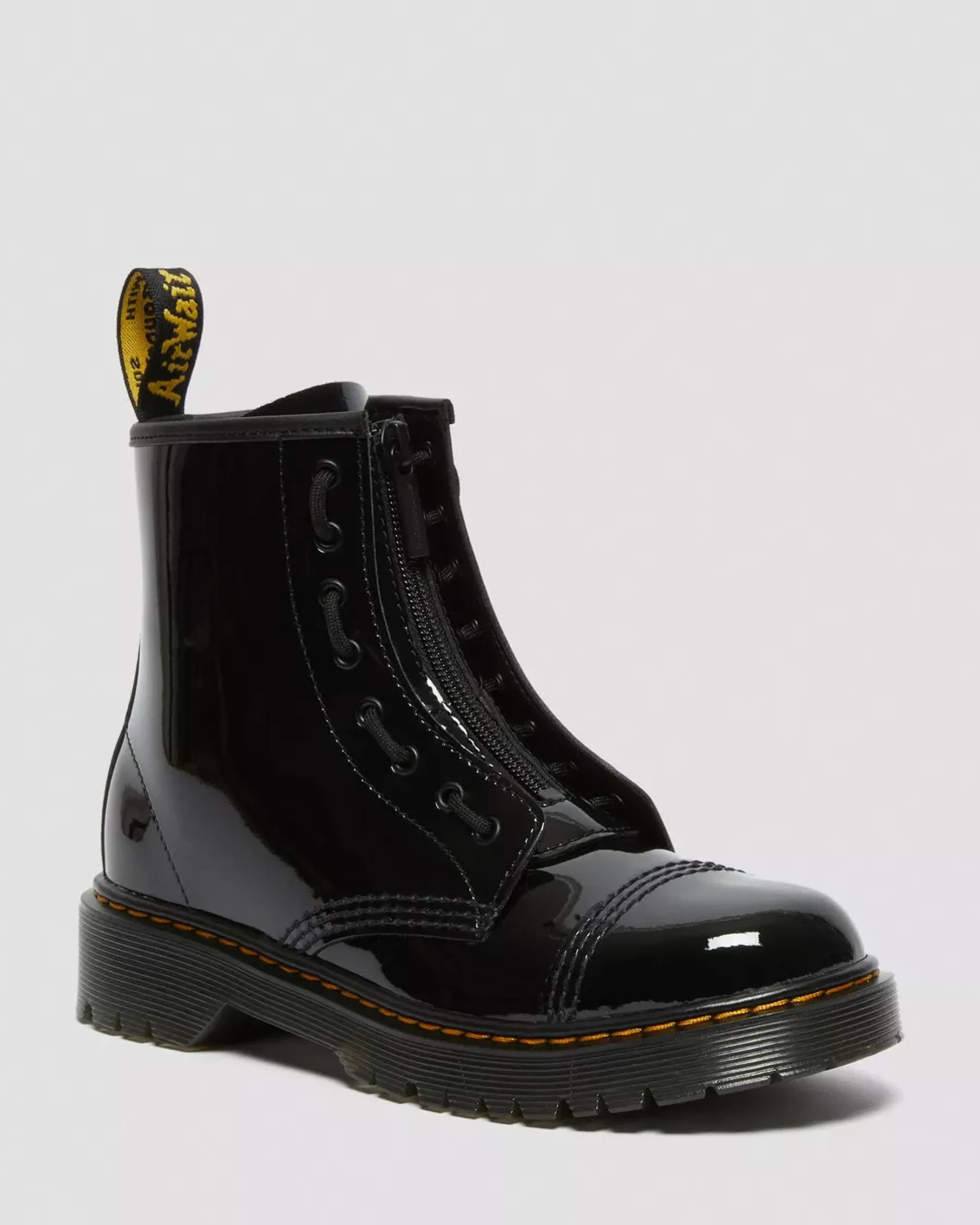 Glitter & Patent Boots|Youth / 8-14 Years>Dr. Martens Youth Sinclair Bex Patent Leather Boots Black — Patent Leather