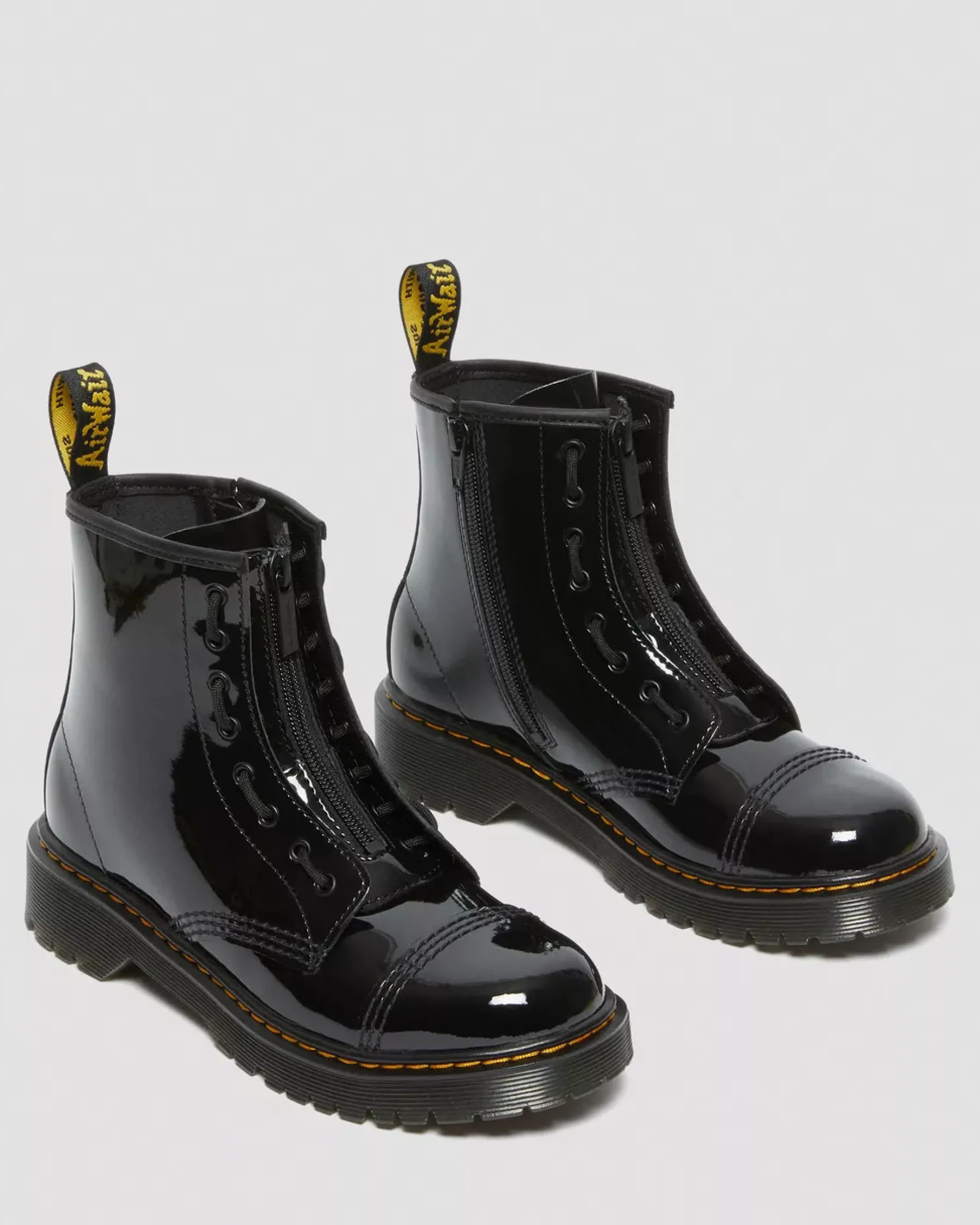 Glitter & Patent Boots|Youth / 8-14 Years>Dr. Martens Youth Sinclair Bex Patent Leather Boots Black — Patent Leather