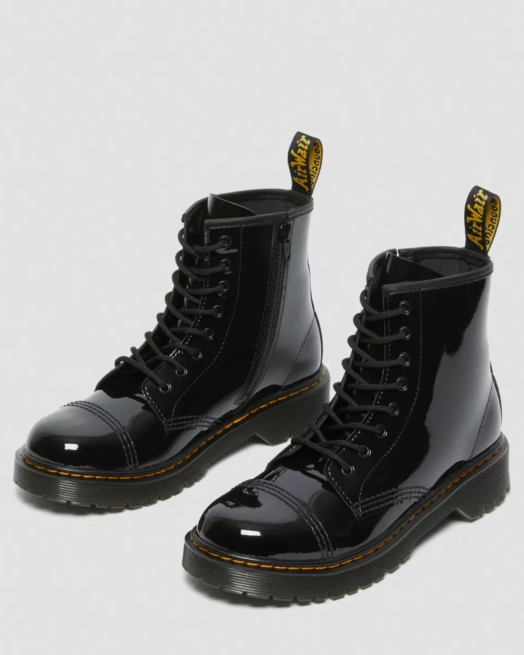 Glitter & Patent Boots|Youth / 8-14 Years>Dr. Martens Youth Sinclair Bex Patent Leather Boots Black — Patent Leather
